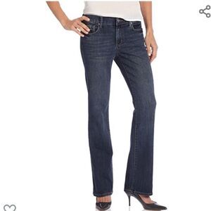DKNY Jeans Dark Wash Mid Rise Bootcut Jeans - Size 10P